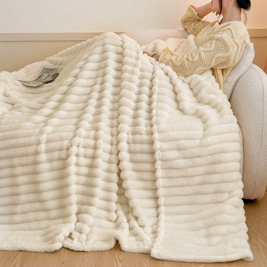 Cozy Chunky Knit Throw Blanket Season Blanket