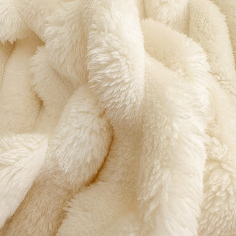 Cozy Chunky Knit Throw Blanket Season Blanket